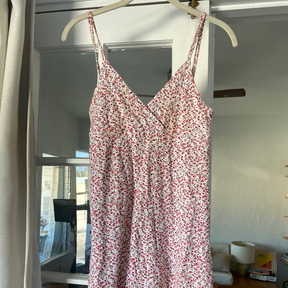 Brandy Melville pink floral dress